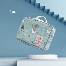 Carregar imagem no visualizador da galeria, Sunveno Baby Diaper Bags Maternity Bag for Disposable Reusable Fashion Prints Wet Dry Diaper Bag Double Handle Wetbags 21*17*7CM
