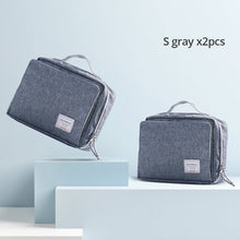 Carregar imagem no visualizador da galeria, Sunveno Baby Diaper Bags Maternity Bag for Disposable Reusable Fashion Prints Wet Dry Diaper Bag Double Handle Wetbags 21*17*7CM