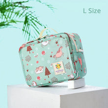 Carregar imagem no visualizador da galeria, Sunveno Baby Diaper Bags Maternity Bag for Disposable Reusable Fashion Prints Wet Dry Diaper Bag Double Handle Wetbags 21*17*7CM