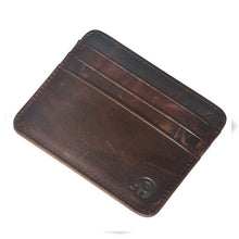 Carregar imagem no visualizador da galeria, New Arrival Mini Wallets 12 Colours Ultra-thin Card Holder Mens Business Small Genuine Leather Purse Leather Card Case 6 Slots