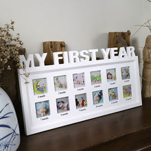 Carregar imagem no visualizador da galeria, Creative DIY 0-12 Month Baby "MY FIRST YEAR" Pictures Souvenirs Commemorate Kids Growing Memory Gift Display Plastic Photo Frame
