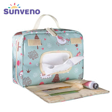 Carregar imagem no visualizador da galeria, Sunveno Baby Diaper Bags Maternity Bag for Disposable Reusable Fashion Prints Wet Dry Diaper Bag Double Handle Wetbags 21*17*7CM
