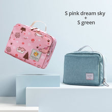 Carregar imagem no visualizador da galeria, Sunveno Baby Diaper Bags Maternity Bag for Disposable Reusable Fashion Prints Wet Dry Diaper Bag Double Handle Wetbags 21*17*7CM
