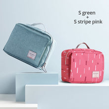 Carregar imagem no visualizador da galeria, Sunveno Baby Diaper Bags Maternity Bag for Disposable Reusable Fashion Prints Wet Dry Diaper Bag Double Handle Wetbags 21*17*7CM

