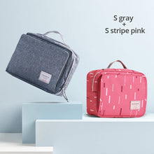 Carregar imagem no visualizador da galeria, Sunveno Baby Diaper Bags Maternity Bag for Disposable Reusable Fashion Prints Wet Dry Diaper Bag Double Handle Wetbags 21*17*7CM
