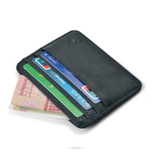 Carregar imagem no visualizador da galeria, New Arrival Mini Wallets 12 Colours Ultra-thin Card Holder Mens Business Small Genuine Leather Purse Leather Card Case 6 Slots

