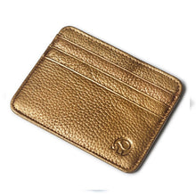 Carregar imagem no visualizador da galeria, New Arrival Mini Wallets 12 Colours Ultra-thin Card Holder Mens Business Small Genuine Leather Purse Leather Card Case 6 Slots
