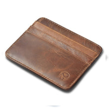 Carregar imagem no visualizador da galeria, New Arrival Mini Wallets 12 Colours Ultra-thin Card Holder Mens Business Small Genuine Leather Purse Leather Card Case 6 Slots
