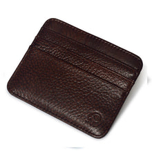 Carregar imagem no visualizador da galeria, New Arrival Mini Wallets 12 Colours Ultra-thin Card Holder Mens Business Small Genuine Leather Purse Leather Card Case 6 Slots
