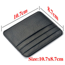 Carregar imagem no visualizador da galeria, New Arrival Mini Wallets 12 Colours Ultra-thin Card Holder Mens Business Small Genuine Leather Purse Leather Card Case 6 Slots

